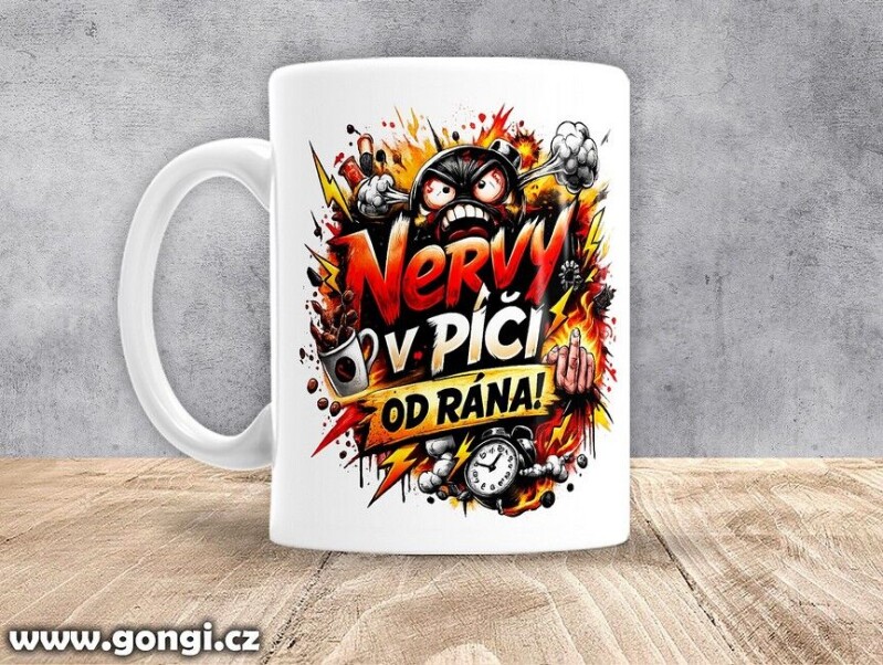 Hrnek - 0411 - Nervy v pi... od rána